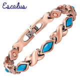 Women Copper Plating Magnetic Bangle Bracelet