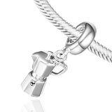 925 Silver Espresso Charm for Moments Bracelets