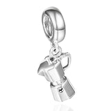 925 Silver Espresso Charm for Moments Bracelets