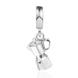 925 Silver Espresso Charm for Moments Bracelets