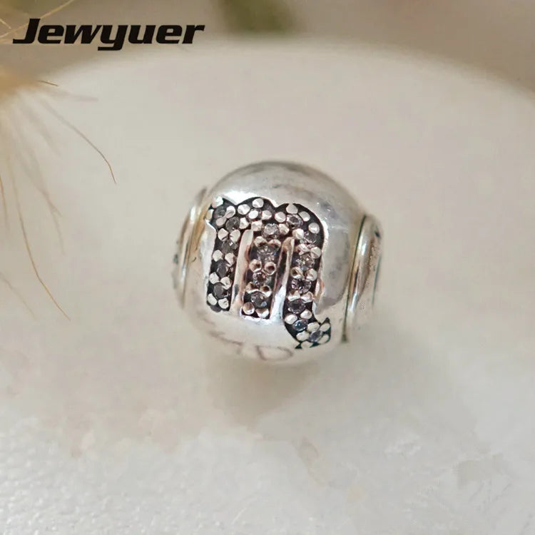 Essence 12 Constellations Collection Scorpio Charm 925 Silver Thin Bracelet DIY