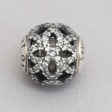 925 Silver APPRECIATION Charm Clear CZ For Essence Bracelet Bangle