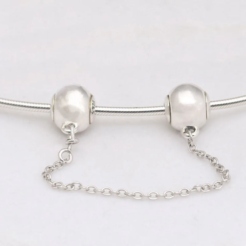 S925 Silver Safety Chain For Essence Bracelet Bangle
