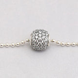 S925 Silver GENEROSITY Charm Clear CZ For Essence Bracelet