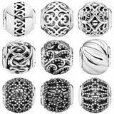 Love Health Spirituality Charm 925 Silver Beads for Bracelet DIY Jewelry