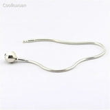 925 Sterling Silver Snake Chain Bracelet 3MM Women's Jewelry