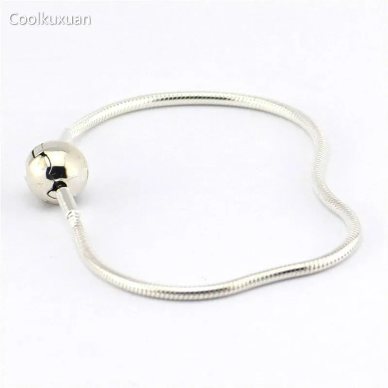 925 Sterling Silver Snake Chain Bracelet 3MM Women's Jewelry