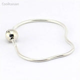 925 Sterling Silver Snake Chain Bracelet 3MM Women's Jewelry
