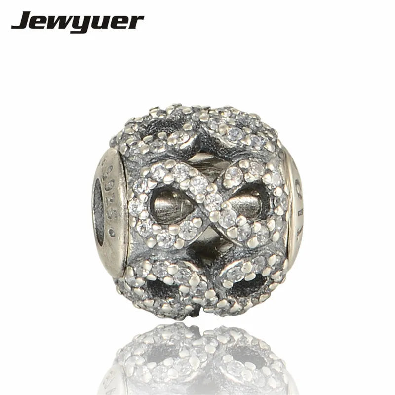 Essence Small Bead DEDICATION Charms Sterling Silver Fit 925 Bracelet DIY ST119