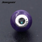 925 Silver Faith Charms Small Hole Beads for THIN Bracelets DIY