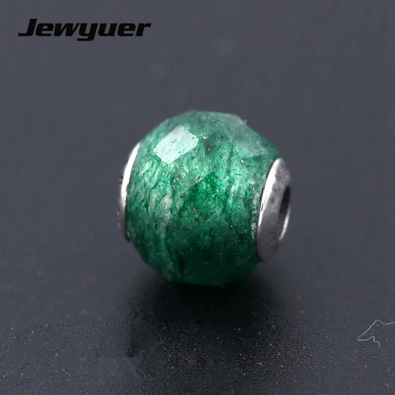 925 Silver Small Hole Beads Prosperity Charms for Thin Bracelets DIY Jewelry