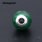 925 Silver Small Hole Beads Prosperity Charms for Thin Bracelets DIY Jewelry