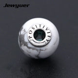 925 Silver Positivity Beads for THIN Bracelets Necklaces DIY Making