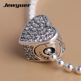 Heart Beads 925 Silver Charms for Bracelets DIY