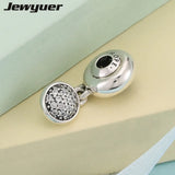 925 Silver Sterling Hope Bead for Thin Bracelets Necklaces DIY Jewelry