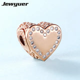 Dedication Small Beads Rose Fit 925 Sterling Silver Bracelet DIY