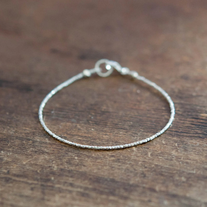 Essential Beaded Tennis Bracelet in Rose Gold