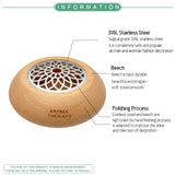 Wooden Stainless Steel Cover Aromatherapy Diffuser Eco-Friendly Fragrance