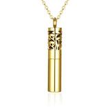 Stainless Steel Pendant Perfume Bottle Aromatherapy Diffuser Necklace