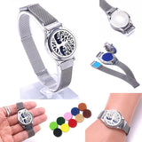 Aromatherapy Diffuser Bracelet Watchband - Stainless Steel Adjustable Bracelet