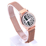 Aromatherapy Diffuser Bracelet Watchband - Stainless Steel Adjustable Bracelet