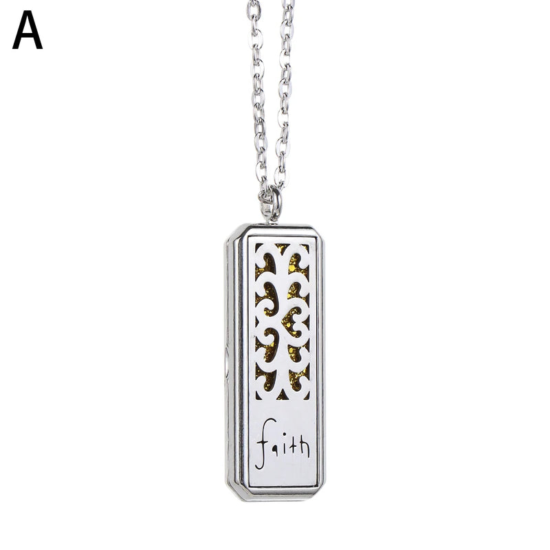 Aromatherapy Necklace Perfume Pendant Stainless Diffuser