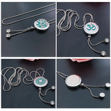 Stainless Steel Aromatherapy Diffuser Locket Necklace