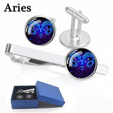 Esspoc 12 Constellation Tie Clip and Cufflinks Set