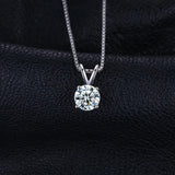 Eternal Eight Heart Sword 2ct Diamond Pendants 925 Sterling Silver