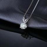 Eternal Eight Heart Sword 2ct Diamond Pendants 925 Sterling Silver