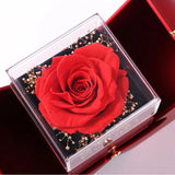 Eternal Flower Box Christmas Necklace Bracelet Jewelry Box Package Ring Case