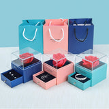 Eternal Rose Flower Jewelry Storage Box Wedding