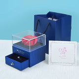 Eternal Rose Flower Jewelry Storage Box Wedding