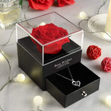 Eternal Rose Flower Jewelry Storage Box Wedding