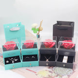 Eternal Rose Flower Jewelry Storage Box Wedding