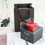 Eternal Rose Flower Acrylic Jewelry Box for Valentines