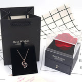 Eternal Rose Flower Acrylic Jewelry Box for Valentines