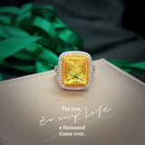 Eternal Silver Ring with Zircon Stone Wedding Engagement Rings