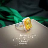 Eternal Silver Ring with Zircon Stone Wedding Engagement Rings