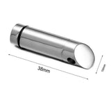 Stainless Steel Bullet Pill Case Holder Cylinder Urn Pendant Necklace