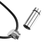 Stainless Steel Bullet Pill Case Holder Cylinder Urn Pendant Necklace