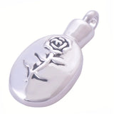 Eternally Loved Women Rose Flower Locket Urn Pendant Necklace