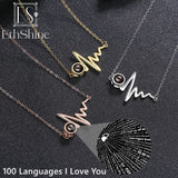 EthShine 925 Silver Photo Projection Necklace Custom Christmas Gift Women