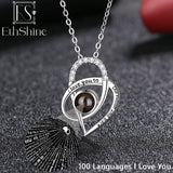 EthShine 925 Sterling Silver Projection Photo Necklace Delicate Jewelry