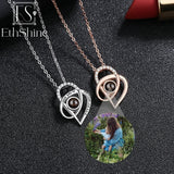 EthShine 925 Sterling Silver Projection Photo Necklace Delicate Jewelry