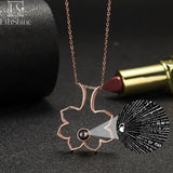 EthShine 925 Silver Photo Necklace Personalized Gift for Mom