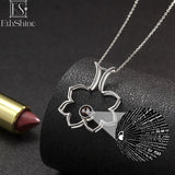 EthShine 925 Silver Photo Necklace Personalized Gift for Mom