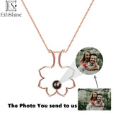 EthShine 925 Silver Photo Necklace Personalized Gift for Mom