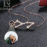 EthShine Xmas Projection Necklace S925 Zodiac Shaped Gift