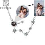 EthShine Xmas Projection Necklace S925 Zodiac Shaped Gift
